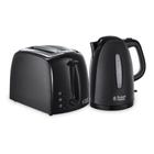Textures Black Kettle and 2 Slice Toaster Set