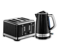 Structure Black Kettle and Toaster Set 4 Slice